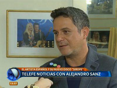 Alejandro Sanz, a solas con Telefe Noticias