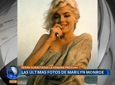 Subastan las últimas fotos de Marilyn Monroe