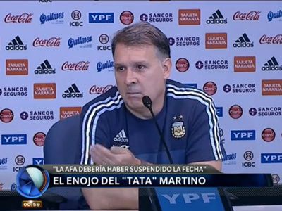 El enojo del "Tata" Martino