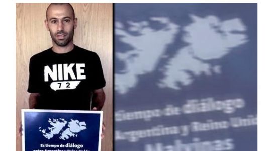 Mascherano se sumó al reclamo por Malvinas y los kelpers dijeron que tiene "conmoción cerebral"