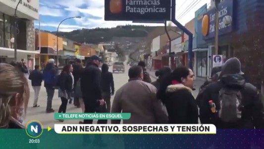 Telefe Noticias en Esquel: ADN negativo, sospechas y tensión