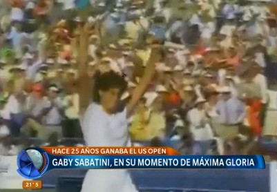 Gaby Sabbatini, en su momento de máxima gloria