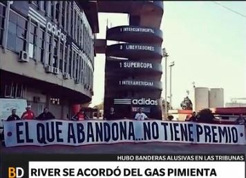 River se acordó del gas pimienta