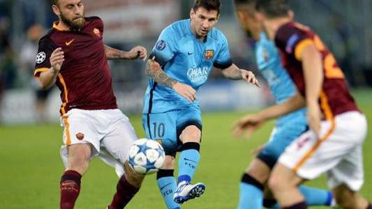 En el partido 100 de Messi, un Barcelona sin inspiración empató con Roma