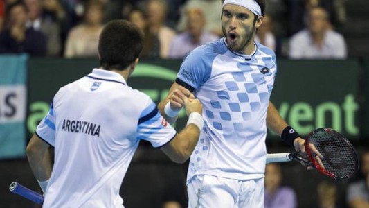 Copa Davis: gran triunfo de Argentina en dobles ante Bélgica