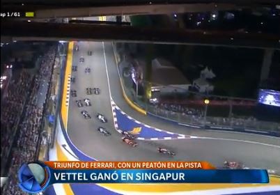 Vettel se impuso en el Gran Premio nocturno de Singapur
