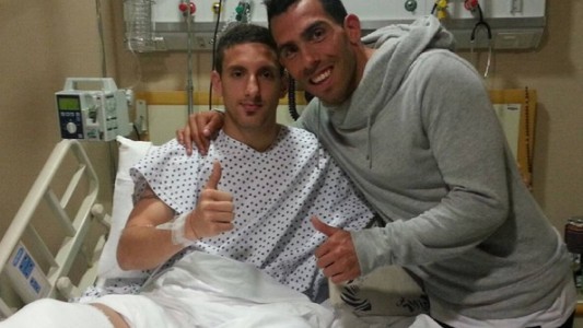 "Gracias Carlitos por venir": Tevez visitó a Ham tras la lesión