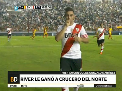 River derrotó 1 a 0 a Crucero del Norte en Chaco