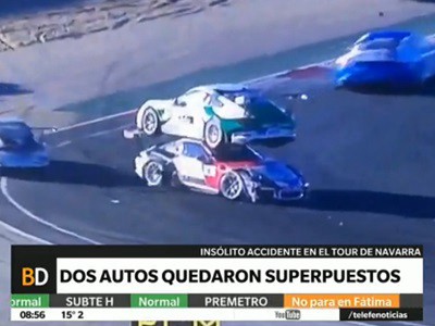 Insólito accidente en el Tour de Navarra