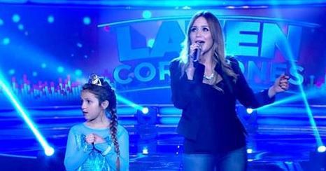 La Princesita Karina y su hija cantaron en "Laten corazones"