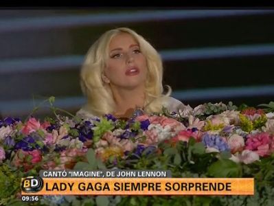 Lady Gaga emociona con su versión de "Imagine" de John Lennon