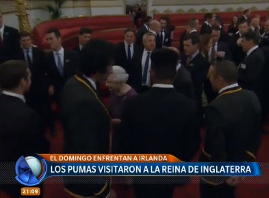 Los Pumas visitaron a la Reina de Inglaterra
