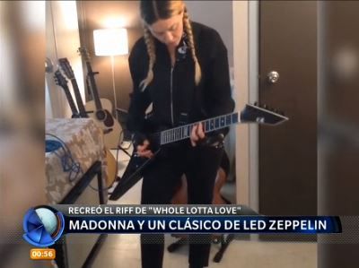 Madonna soprendió con un tema de Led Zeppelin