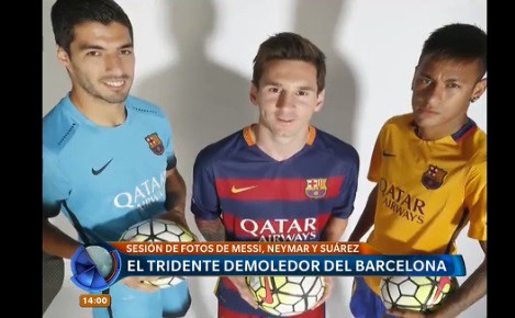Messi, Neymar y Suárez y un backstage lleno de bromas