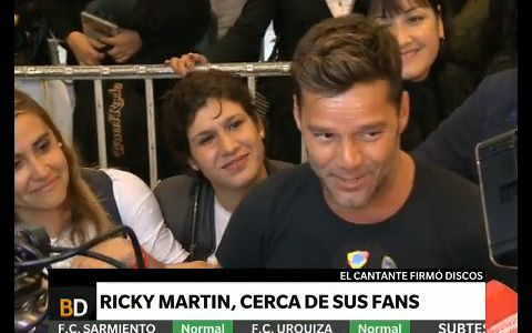 Ricky Martin, cerca de sus fans