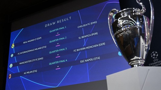 Se sorteó la Champions League: cómo quedaron los cuartos de final