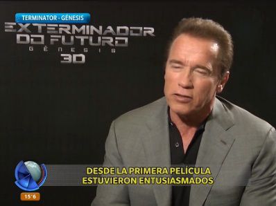Arnold Schwarzenegger habló son Telefe Noticias sobre la saga "Terminator"