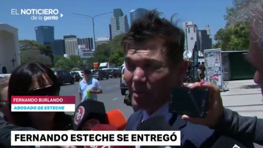 Esteche detenido: para Burlando es un "chivo expiatorio"