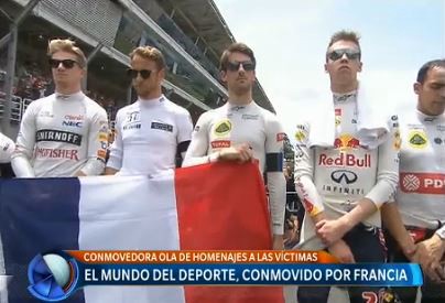 El mundo del deporte, conmovido por Francia