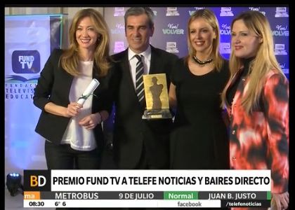 Premio Fund TV a Baires Directo y Telefe Noticias