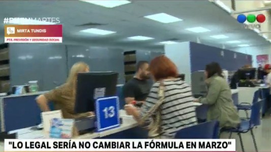 Mirta Tundis: "Lo legal sería no cambiar la fórmula en marzo"