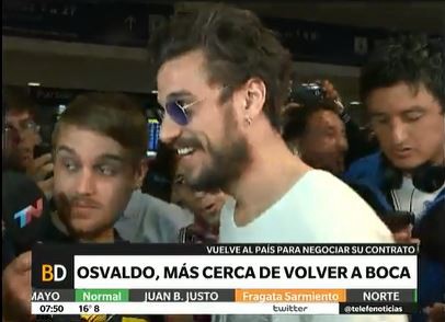 Siguen las negociaciones por el retorno de Osvaldo