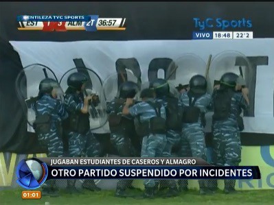Se suspendió el partido de Almagro y Estudiantes por el segundo ascenso a Primera B