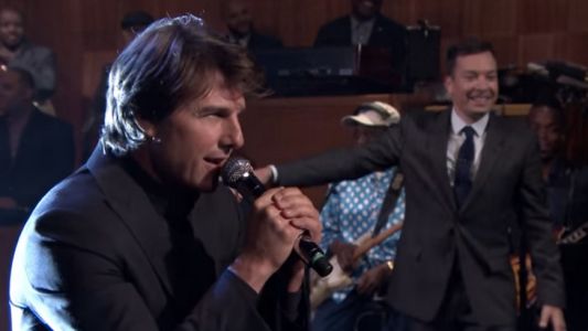 Tom Cruise enfrentó a Jimmy Fallon en una batalla de canto