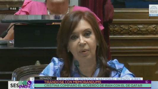 Cristina comparó el acuerdo de Irán con  el de Qatar