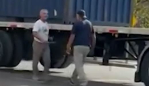Video: un camionero atacó a otro a cuchillazos en Mendoza