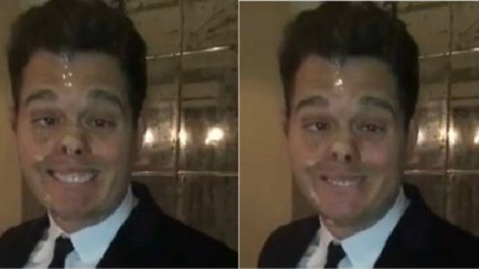 La extraña cara de Michael Bublé: Luisana lo escrachó en Facebook