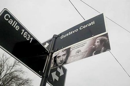 La primera calle con el nombre "Gustavo Cerati" se encuentra en Paraná