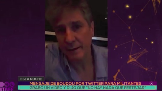 El mensaje de Boudou en Twitter