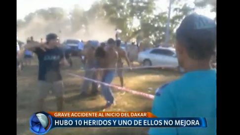 Grave accidente al inicio del Dakar