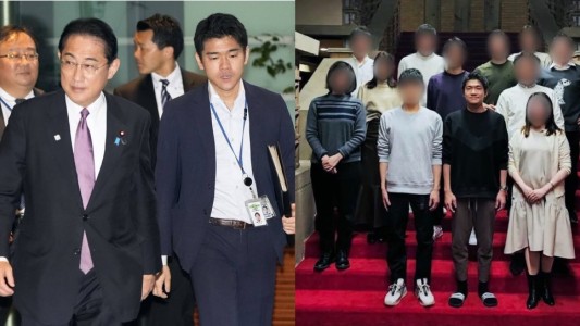El primer ministro japonés echó a su hijo del Gobierno por una fiesta en la residencia oficial