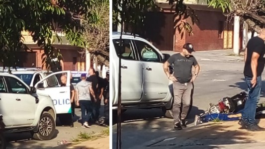"Son ellos o nosotros": con su arma, el secretario de Seguridad de Lanús persiguió y atrapó a un motochorro