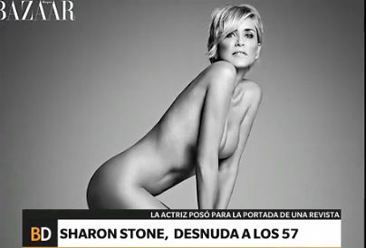 Sharon Stone impactó con un desnudo, a los 57 años