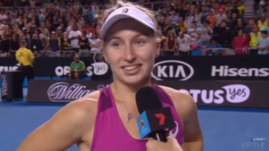 El desliz "hot" de una tenista en el Abierto de Australia