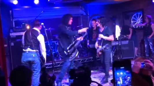 Johnny Depp junto a Kiss