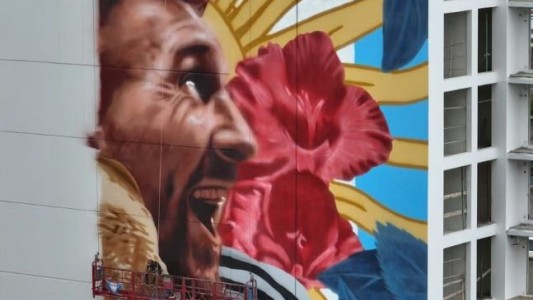 Récord mundial: el mural más grande de Messi ya tiene fecha de estreno