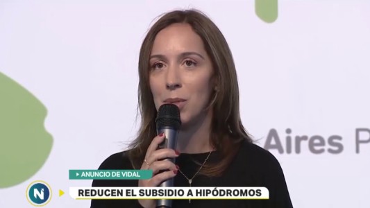 Vidal anunció la reducción del subsidio a los hipódromos bonaerenses