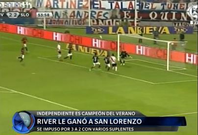 River le ganó a San Lorenzo