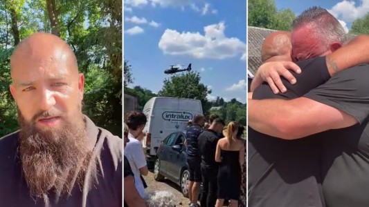 Video: fingió su muerte y apareció en helicóptero durante su funeral
