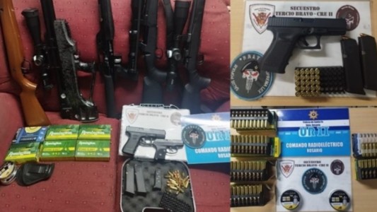 Lo denunciaron por violencia de género y en su casa la Policía encontró un arsenal