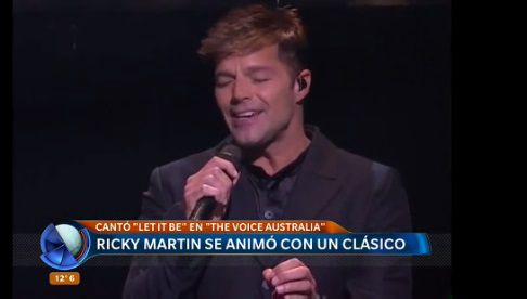 Ricky Martin emocionó a todos con su versión de “Let it be”