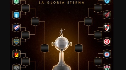 Boca-Nacional de Uruguay y River-Inter de Brasil, en los octavos de la Libertadores