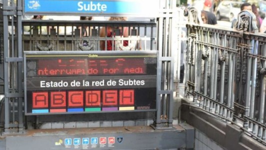 Paro de subte: a qué hora será y cuáles son las líneas afectadas
