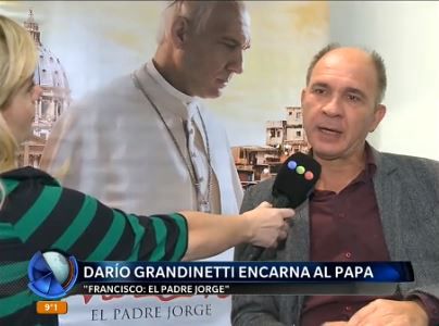 Darío Grandinetti encarna al Papa: "Me gusta Francisco por lo que está haciendo"