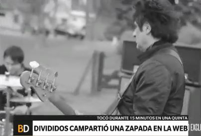 Divididos compartió zapada en la web
