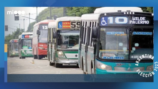 PASO: Colectivos y trenes serán gratuitos, excepto en Jujuy y Tierra del Fuego